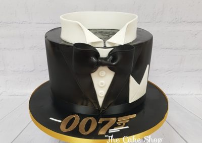 Birthday Cake - 007 tuxedo design