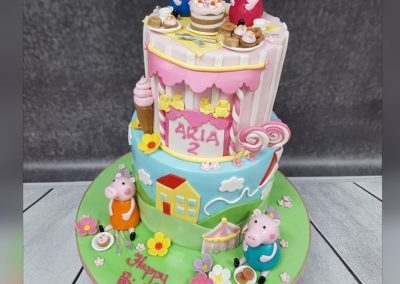 Birthday Cake - Two tier - Peppa Pig