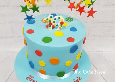 Birthday Cake - Top hat with buttons and stars