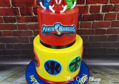 Birthday Cake - 2 tier - Power Rangers