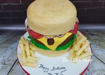 Birthday Cake - Takeaway food - Burger and Chips Design