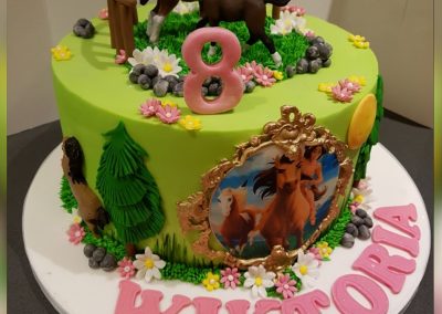 Birthday Cake - Pocahontas and horses