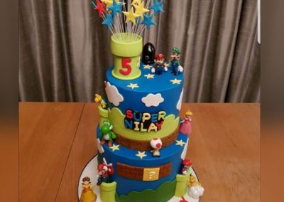 Birthday Cake - Super Mario - 2 tier cake
